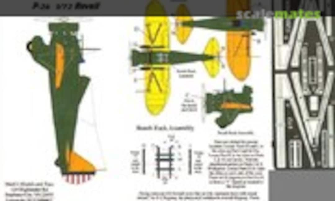 1:72 P-26 Peashooter with Bomb Rack 72nd Scale (Starfighter Decals PE-04)