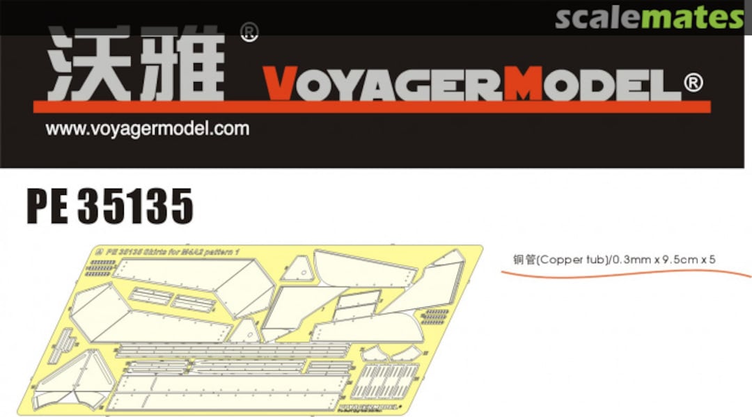 Contents Fenders for Sherman Mk. III/M4A2 PE35135 Voyager Model