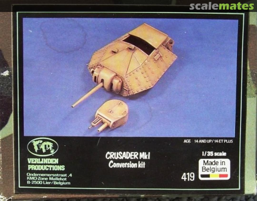 Boxart Crusader Mk.I Conversion Kit 419 Verlinden Productions