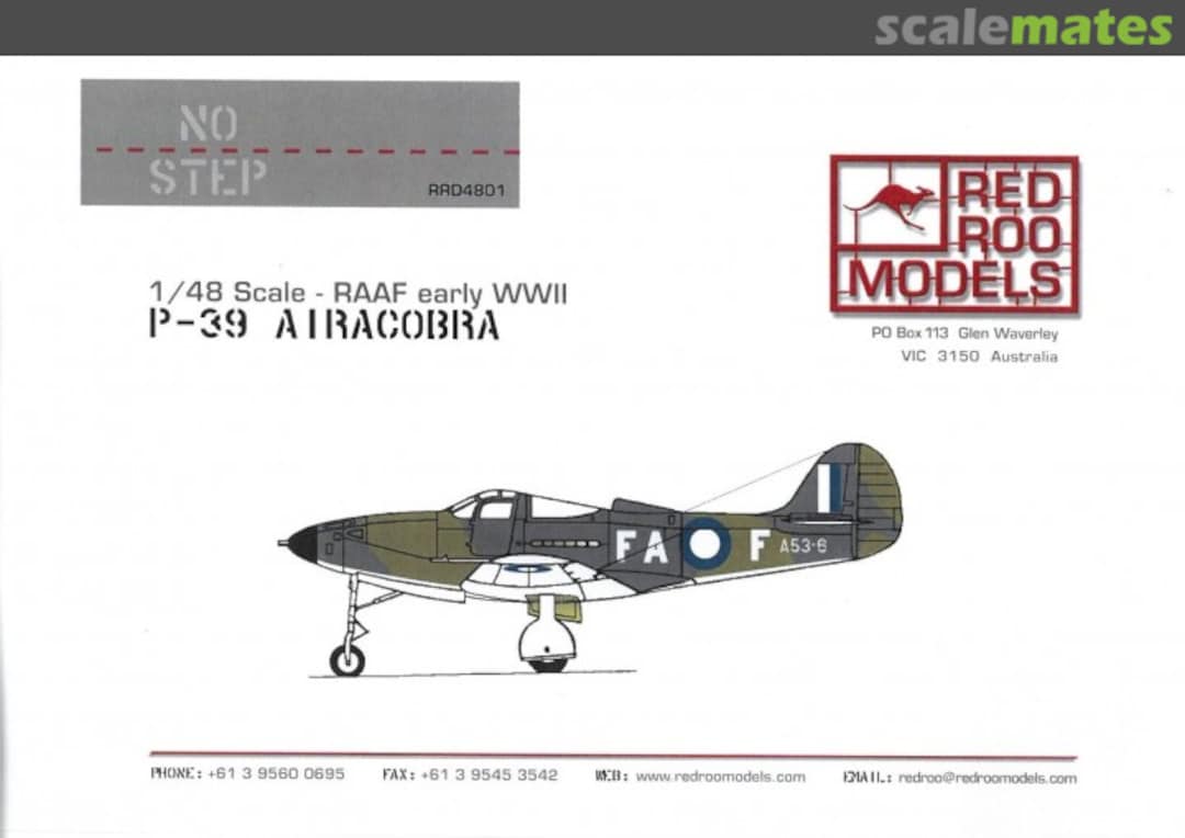 Boxart RAAF Bell P-39 Airacobra RRD48001 Red Roo Models