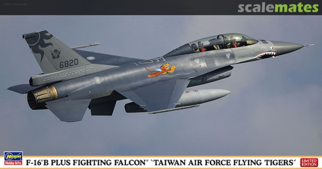 Boxart F-16B Plus Fighting Falcon `Taiwan Air Force Flying Tigers´ 07422 Hasegawa