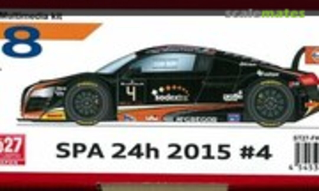 1:24 Audi R8 Ultra &quot;Gulf&quot; #4 Spa 24H 2015 (Studio27 ST27-FK24130)