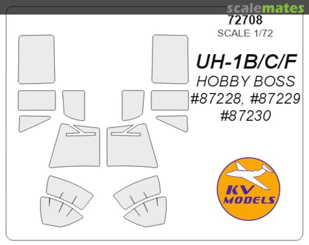 Boxart UH-1B/C/F 72708 KV Models