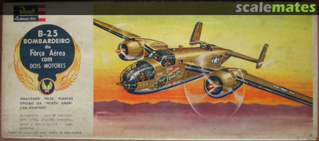 Boxart B-25 Bombaderio H-136 Revell/Kikoler