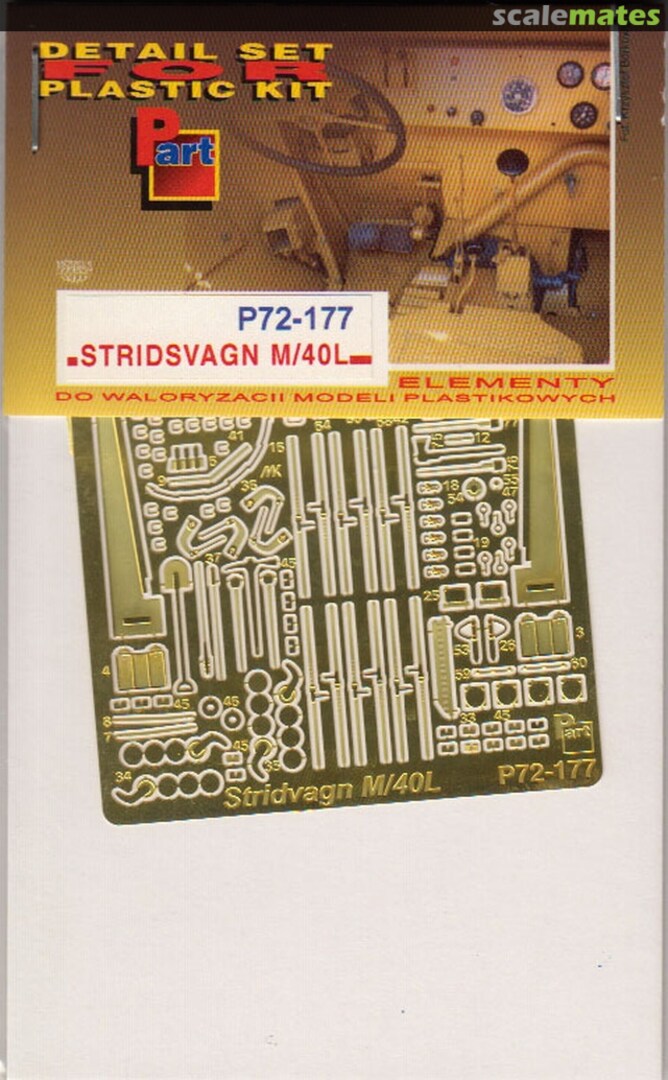 Boxart Stridsvagn M/40L IBG P72-177 Part