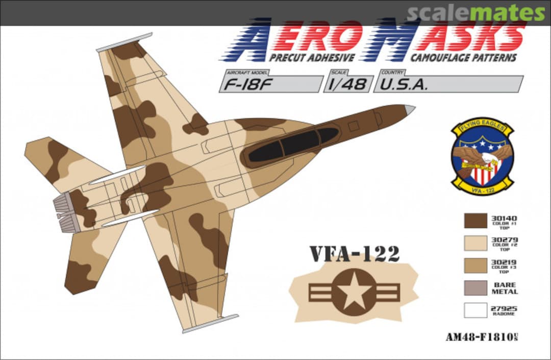 Boxart F-18F USA VFA-122 AM48-F1810 AeroMasks