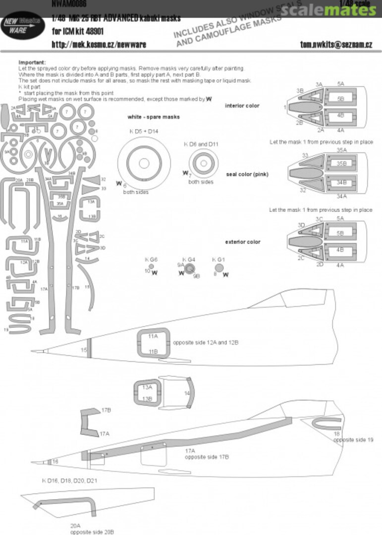 Boxart Mikoyan MiG-25RBT ADVANCED NWAM086 New Ware