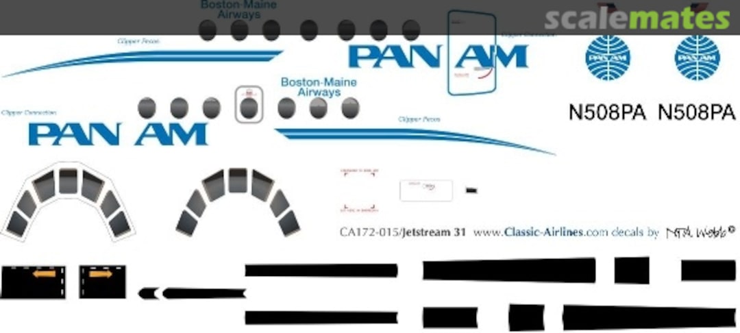 Boxart Pan Am BAe Jetstream 31 CA172-015 Classic Airlines