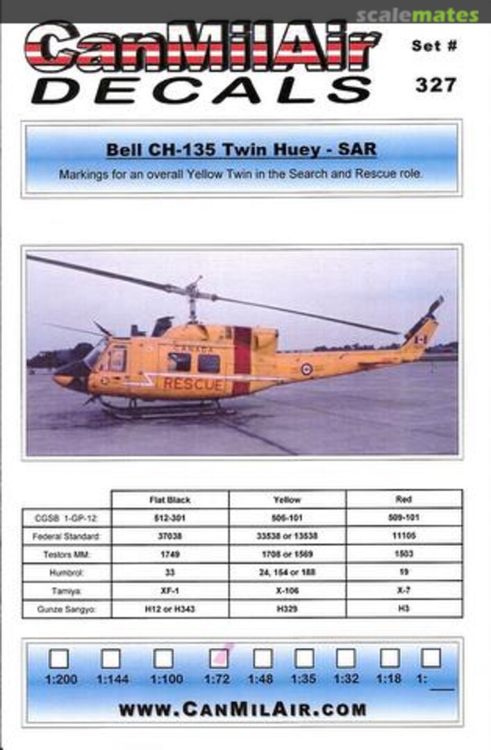 Boxart Bell CH-135 Twin Huey 327 CanMilAir