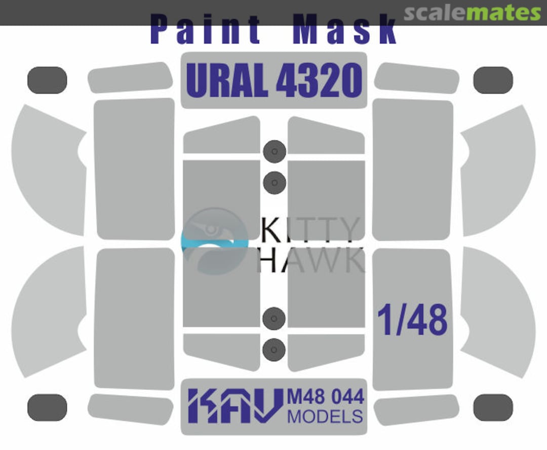 Boxart Paint Mask for Ural 4320/APA-5D (Kitty Hawk/Zimi Model) KAV M48 044 KAV models