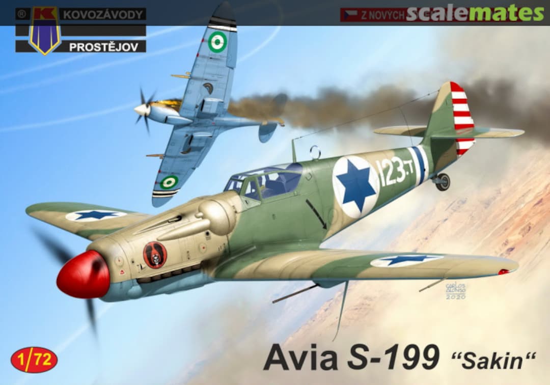 Boxart Avia S-199 "Sakin" Israeli Service KPM0217 Kovozávody Prostějov