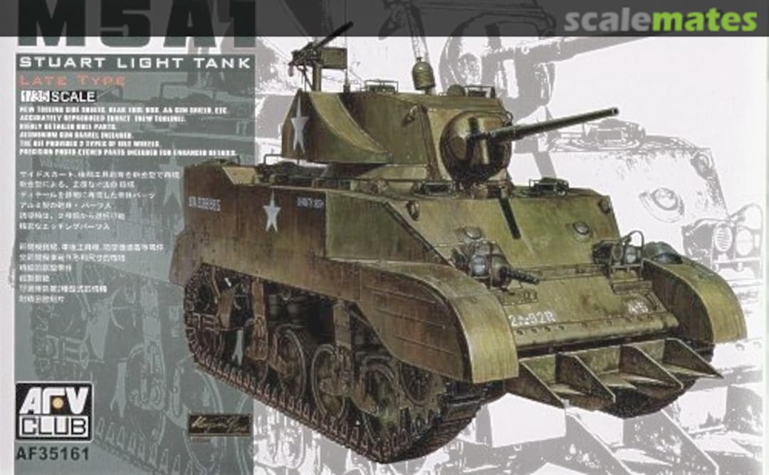 Boxart M5A1 Stuart Light Tank AF35161 AFV Club