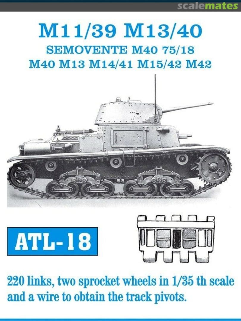 Boxart M11/39 M13/40 ATL-18 Friulmodel