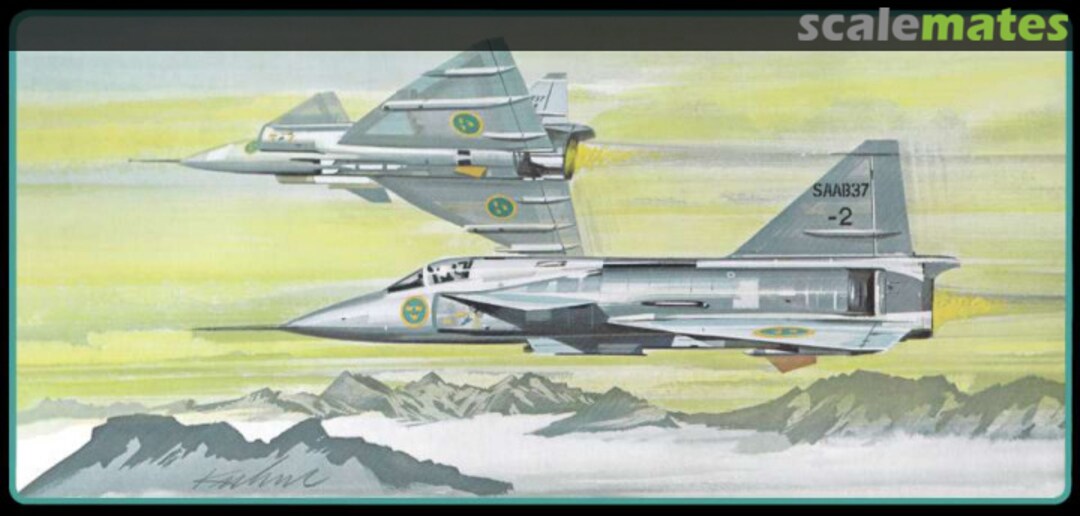 Boxart SAAB Viggen AJ-37 A-659 AMT-Hasegawa