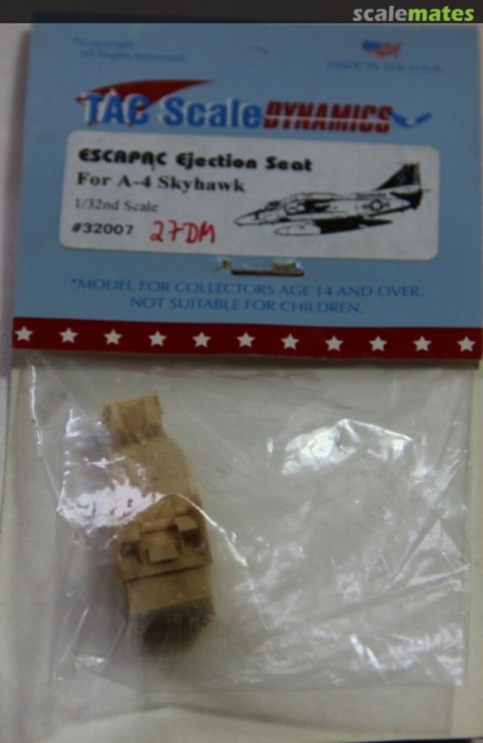 Boxart ESCAPAC Ejection Seat for A-4 Skyhawk 32007 TAC Scale Dynamics