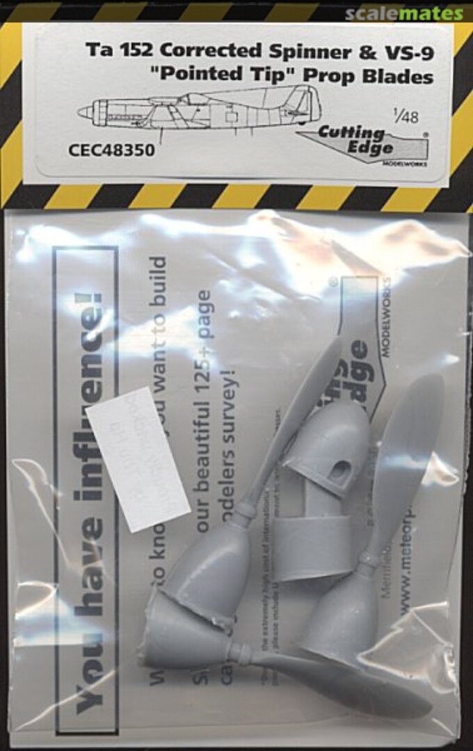 Boxart Focke Wulf Ta.152 Corrected Spinner & VS-9 (Pointed Tip) CEC48350 Cutting Edge Modelworks