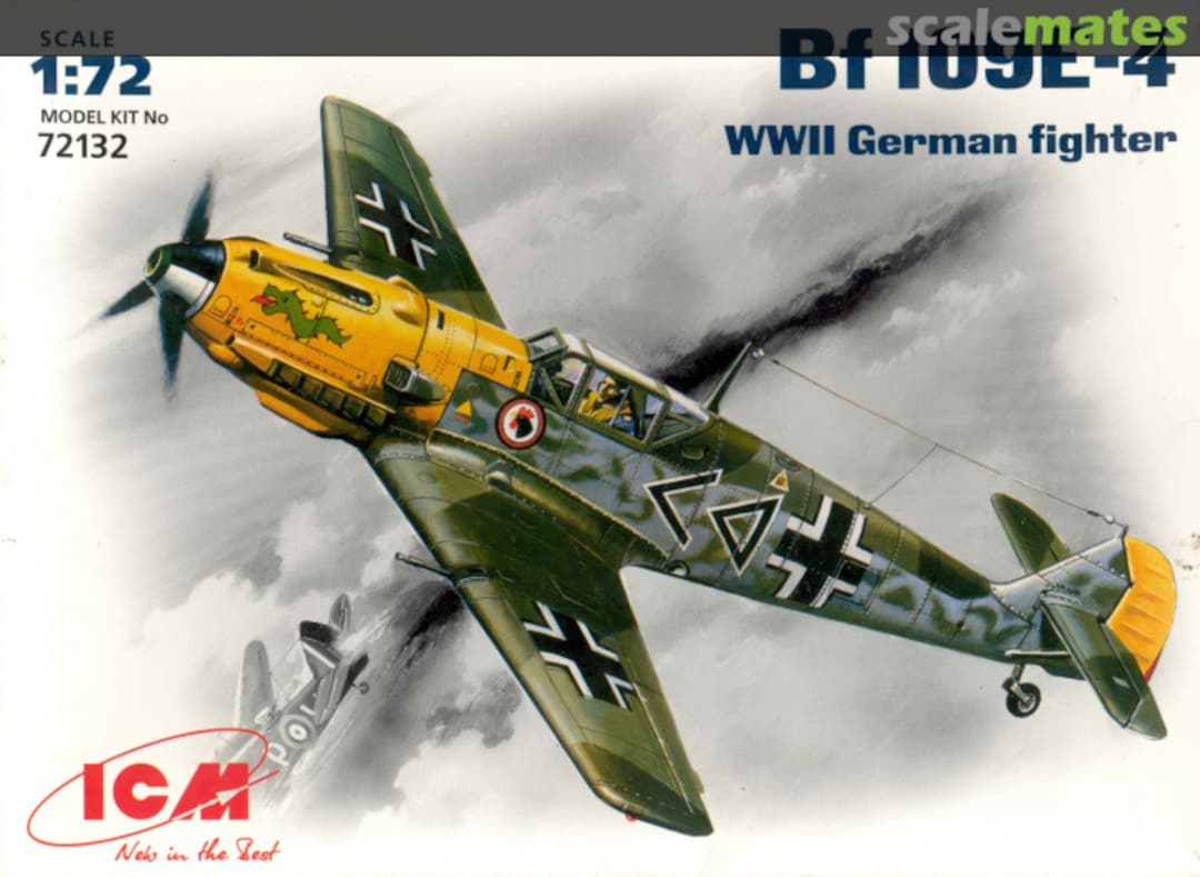 Boxart Bf 109E-4 72132 ICM