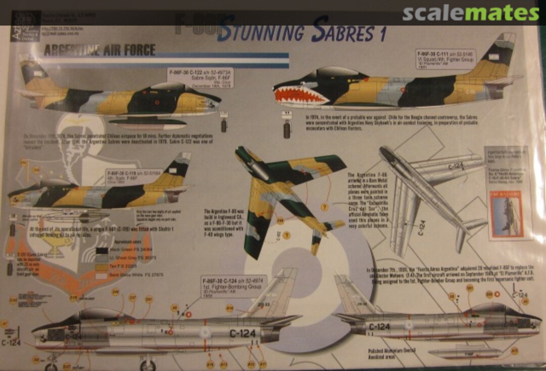 Boxart F-86F Stunning Sabres 1 72-018 Aztec Models