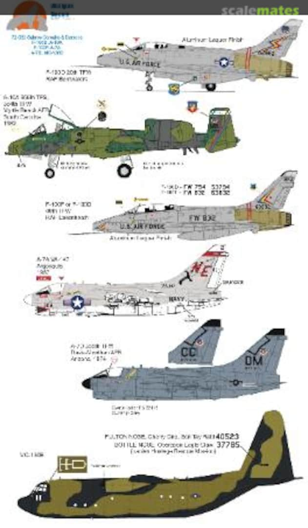 Boxart Sabres, Corsairs & Demons 72-030 Wolfpak Decals