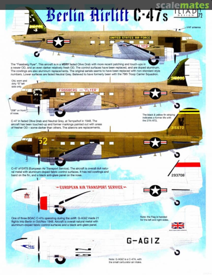 Contents Berlin Airlift C-47s 72016 Iliad Design