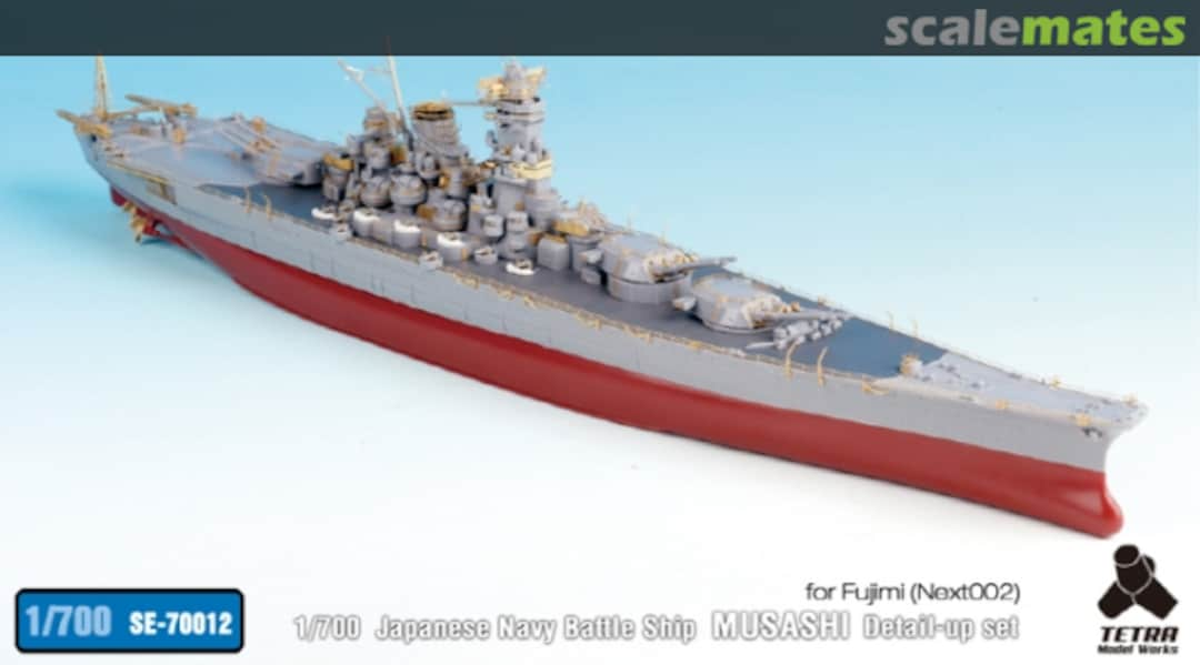 Boxart IJN Battleship Musashi detail up set SE-70012 Tetra Model Works