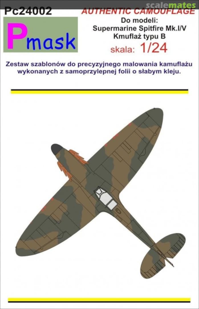 Boxart Supermarine Spitfire Mk.I/V PC24002 Pmask