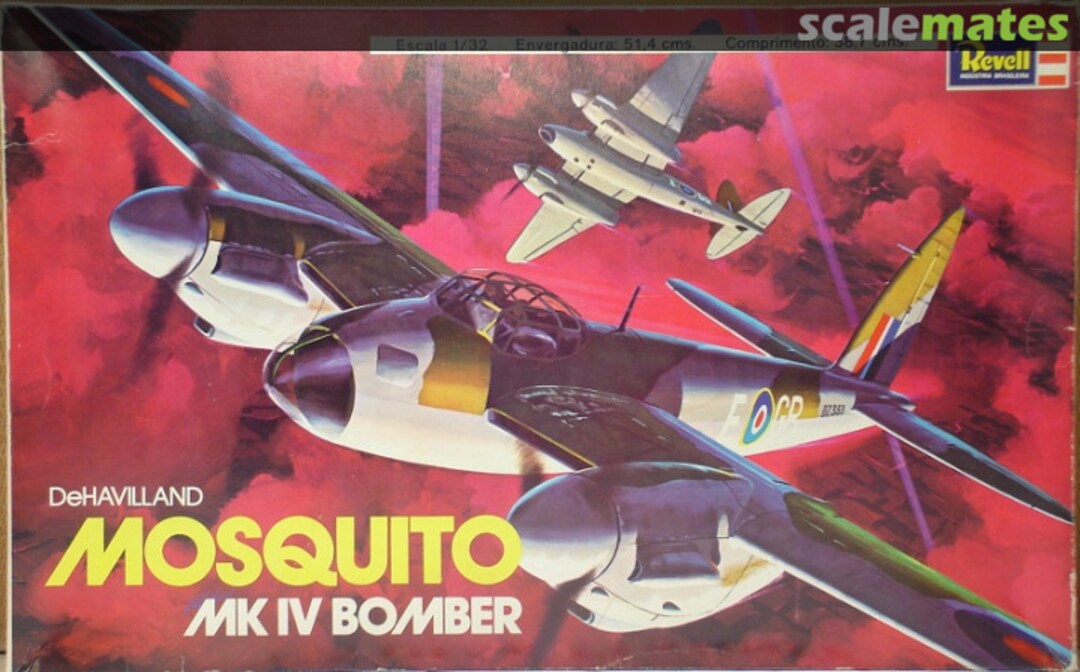 Boxart DeHavilland Mosquito Mk IV Bomber H-180 Revell/Lodela