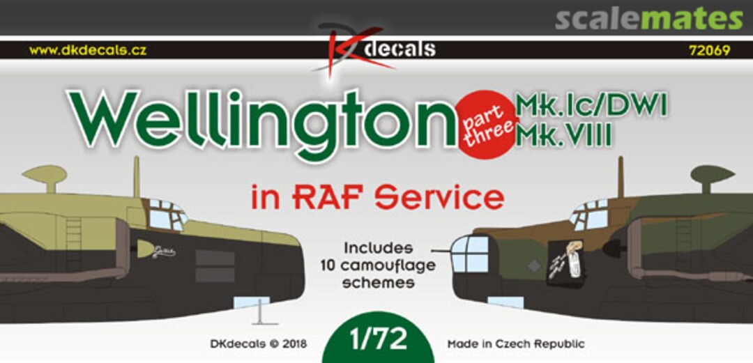 Boxart Wellington Mk.Ic/DWI/Mk.VIII 72069 DK Decals