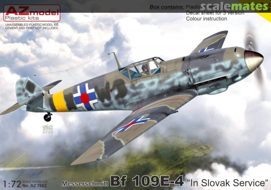 Boxart Messerschmitt Bf 109E-4 AZ7662 AZmodel