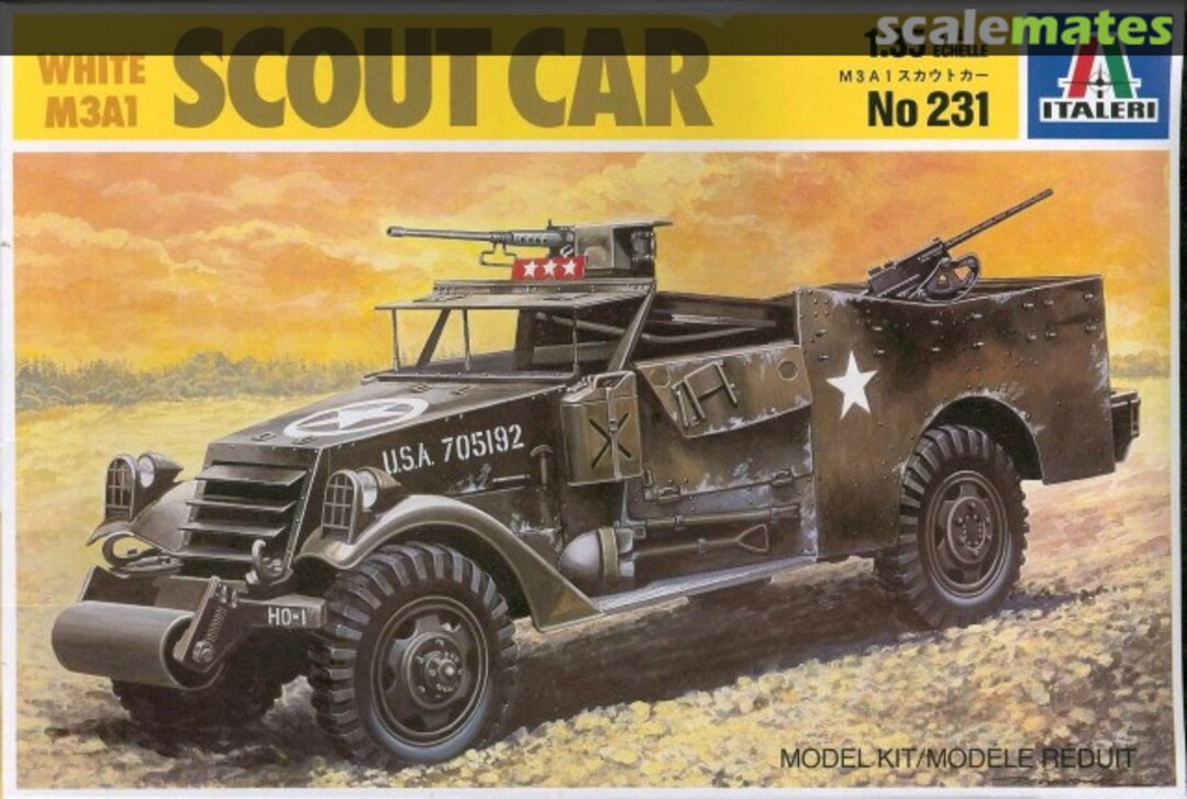 Boxart Scout Car 231 Italeri