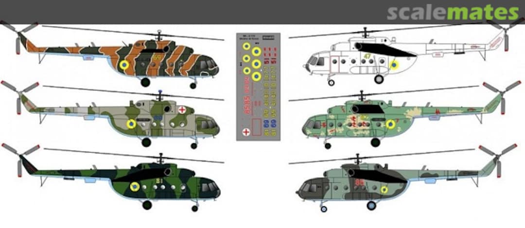 Boxart 1440249 Mil Mi-8MT Ukraine Armed Forces decal for aircraft kit BSM1440249 BSmodelle