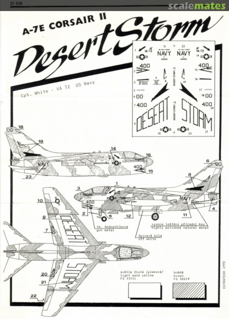 Boxart A-7E Corsair II D-09 Extratech