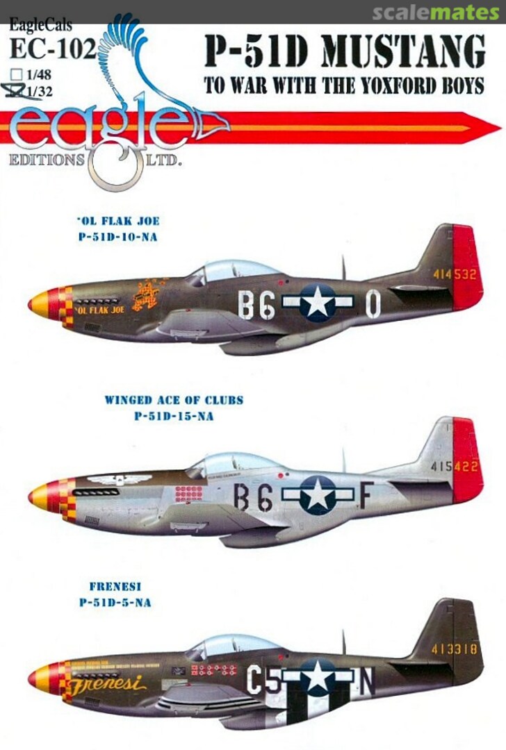 Boxart P-51D Mustang EagleCals EC32-102 Eagle Editions