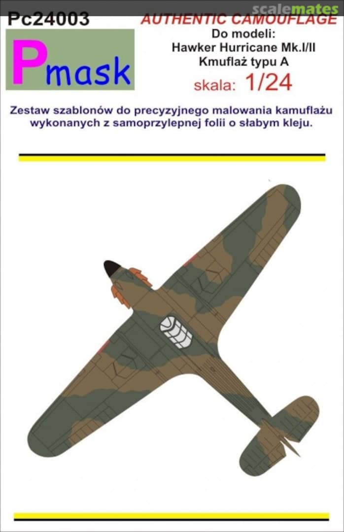 Boxart Hawker Hurricane Mk.I/II PC24003 Pmask