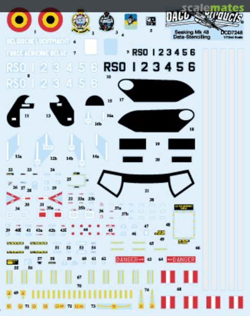 Boxart Sea King Mk.48 Data-Stencelling DCD7248 Daco Products