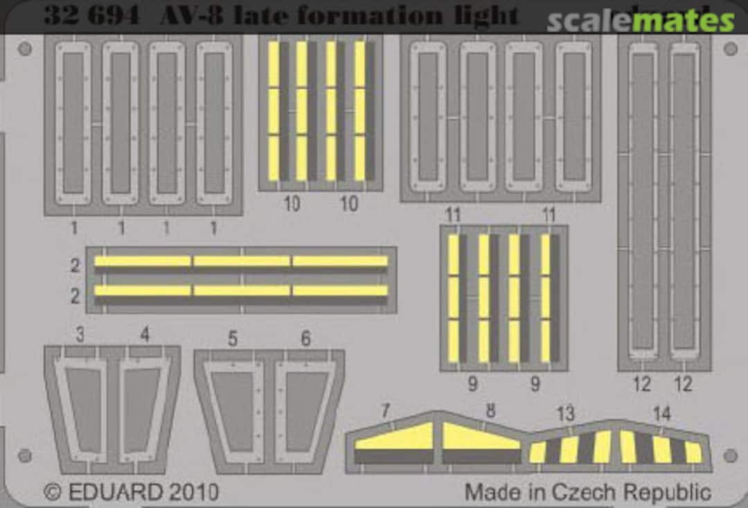 Boxart AV-8 late formation lights 32694 Eduard