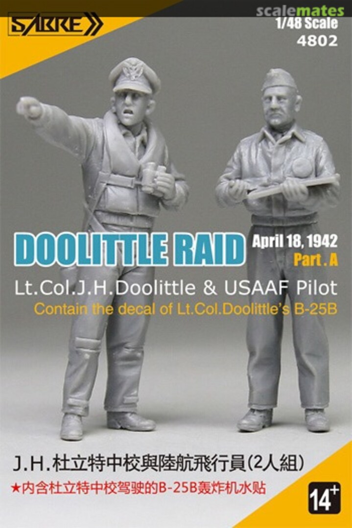 Boxart Doolittle Raid April 18, 1942 Part.A 4802 Sabre Model