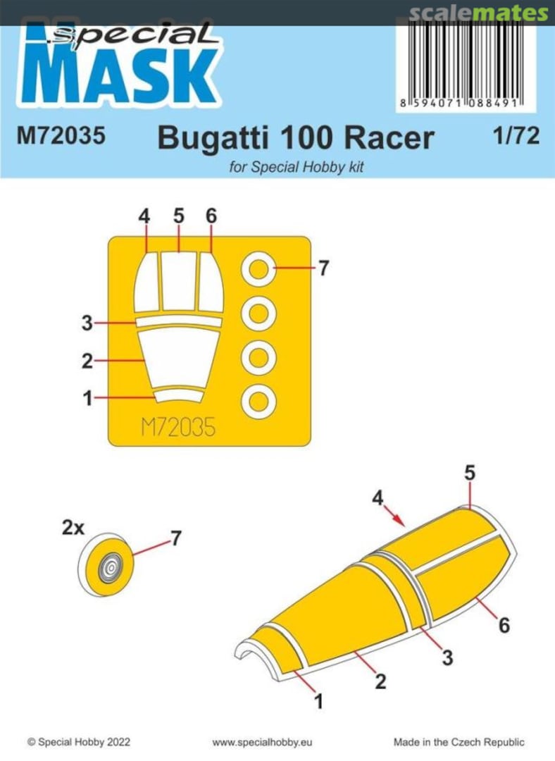 Boxart Bugatti 100 Racer M72035 Special Mask