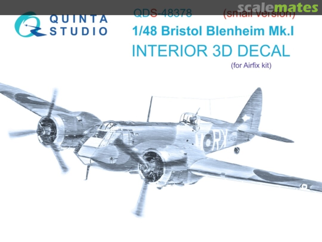 Boxart Bristol Blenheim Mk.I interior 3D decals (small version) QDS-48378 Quinta Studio