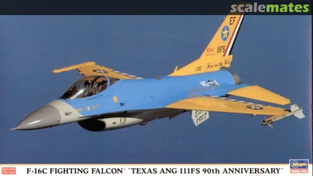 Boxart F-16C Fighting Falcon `Texas ANG 111FS 90th Anniversary´ 00899 Hasegawa