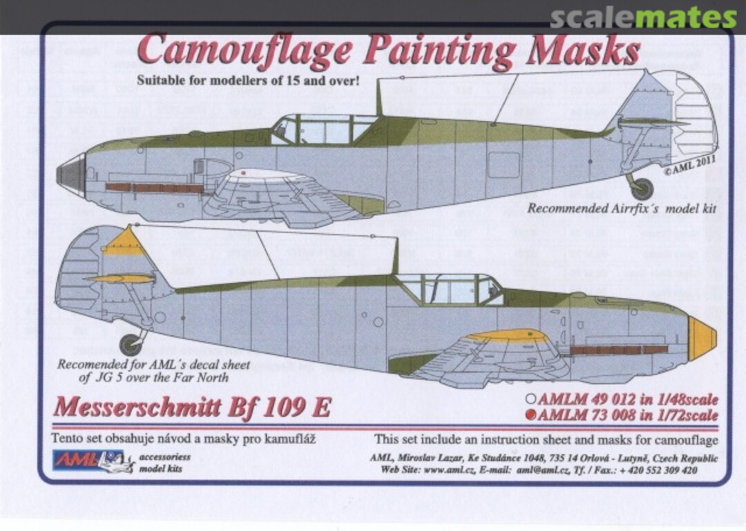 Boxart Messerschmitt Bf 109 E AMLM73008 AML