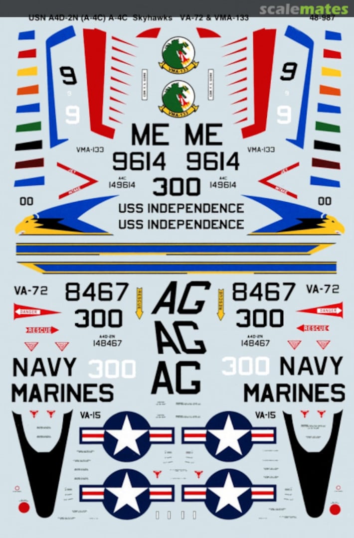 Boxart USN A4D-2N (A-4C) A-4C Skyhawks 48-0987 SuperScale International