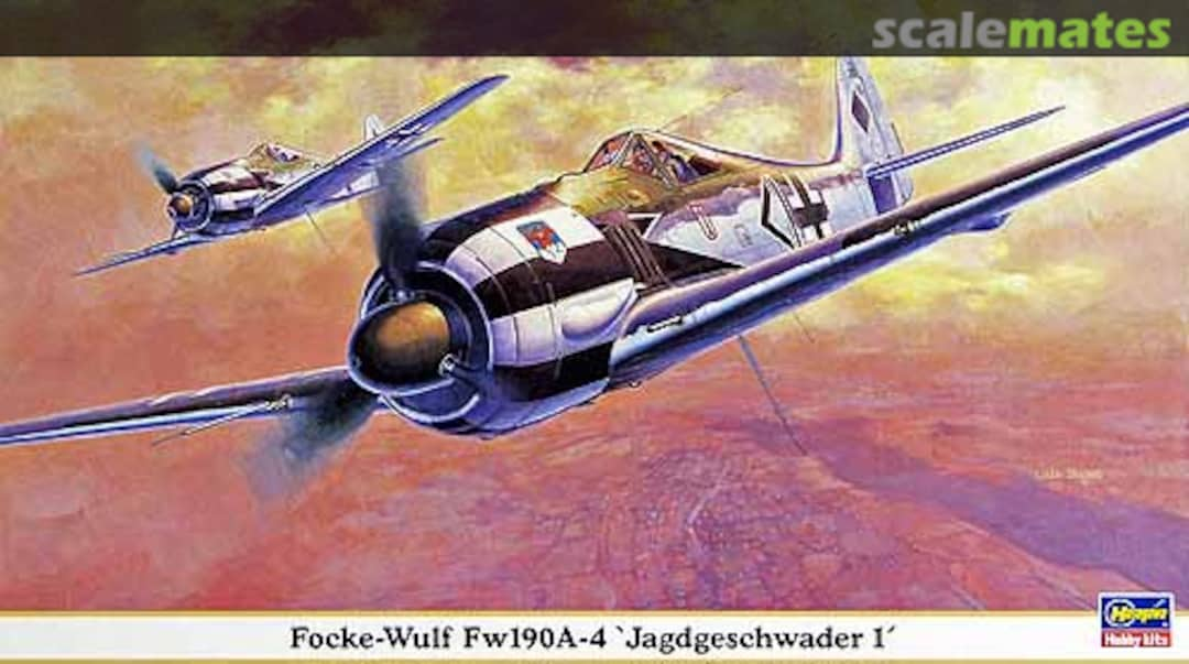 Boxart Focke-Wulf Fw190A-4 'Jagdgeschwader 1' 09745 Hasegawa