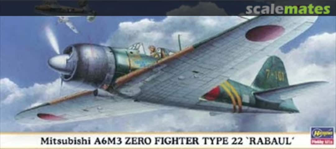 Boxart Mitsubishi A6M3 Zero Fighter Type 22 'Rabaul' 00377 Hasegawa