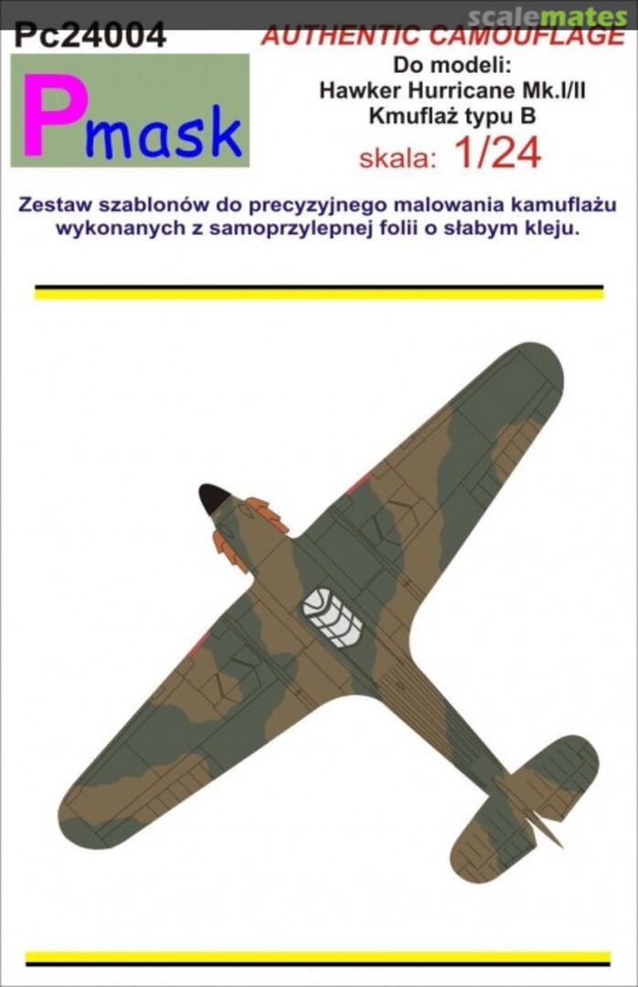 Boxart Hawker Hurricane Mk.I/II PC24004 Pmask