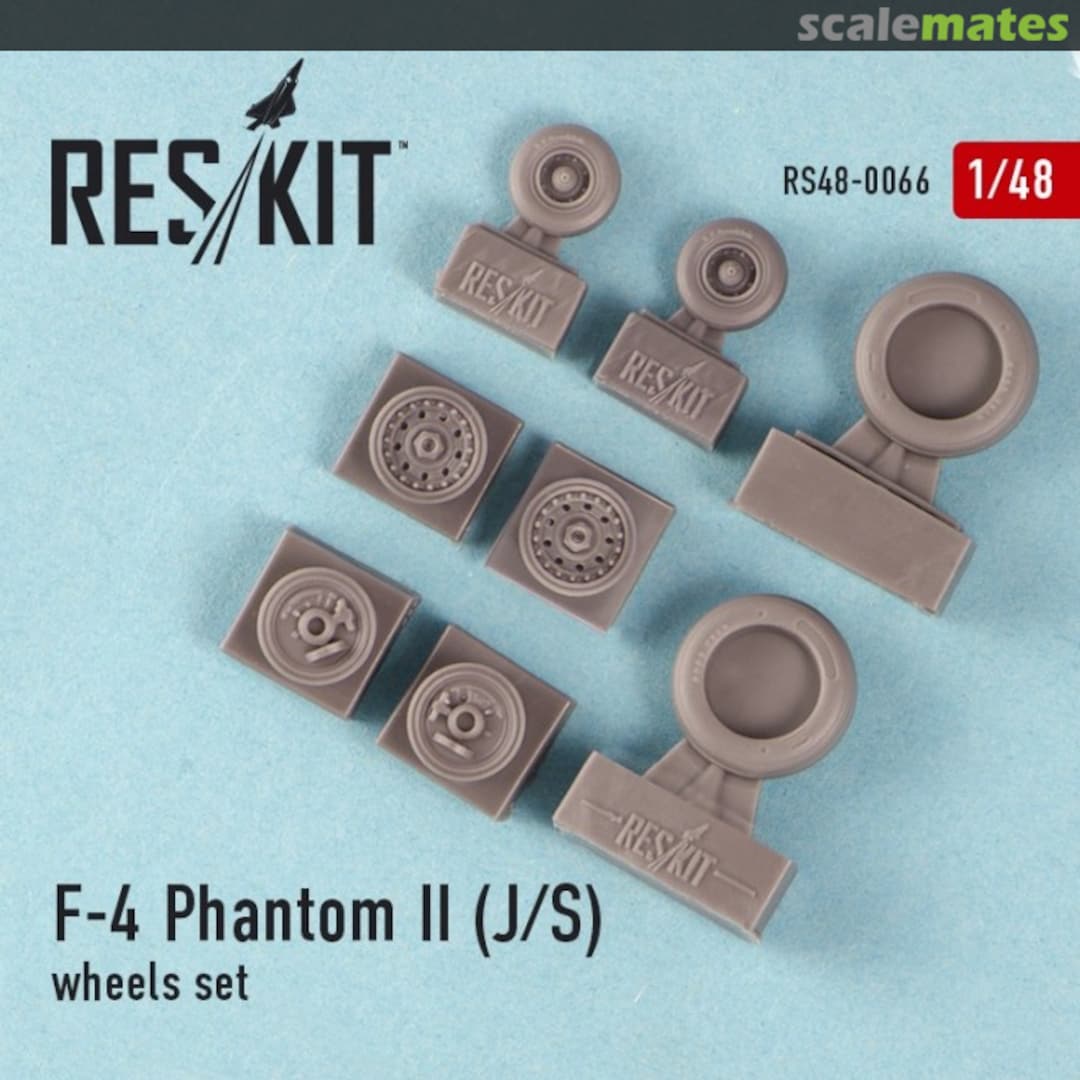 Boxart F-4 Phantom II (J, S) Wheels Set RS48-0066 ResKit