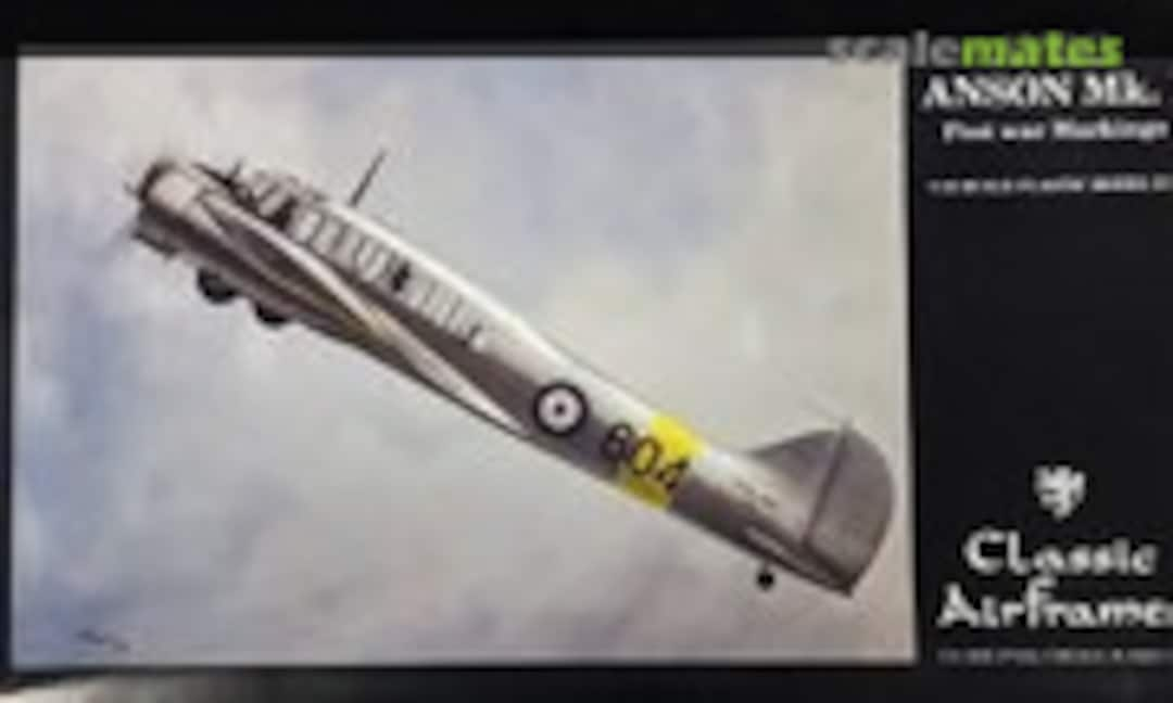 1:48 Avro Anson Mk.1 Post-War Markings (Classic Airframes 4121)