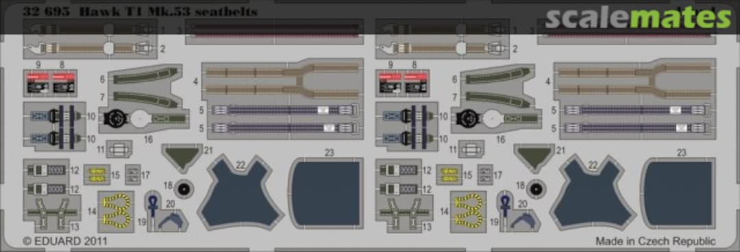 Boxart Hawk T1 Mk.53 seatbelts 32695 Eduard