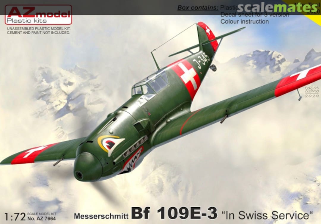 Boxart Messerschmitt Bf 109E-3 AZ7664 AZmodel