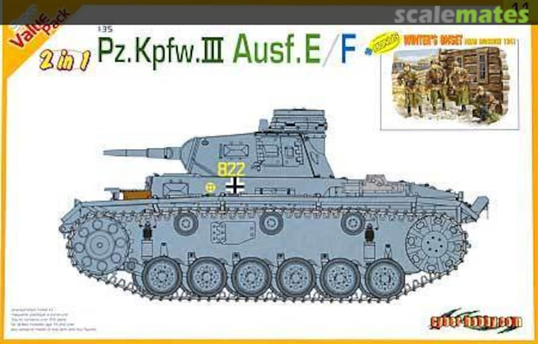 Boxart Pz.Kpfw.III Ausf.E/F 9111 Cyber Hobby